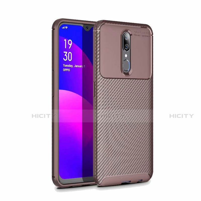 Funda Silicona Carcasa Goma Twill para Oppo A9X Marron