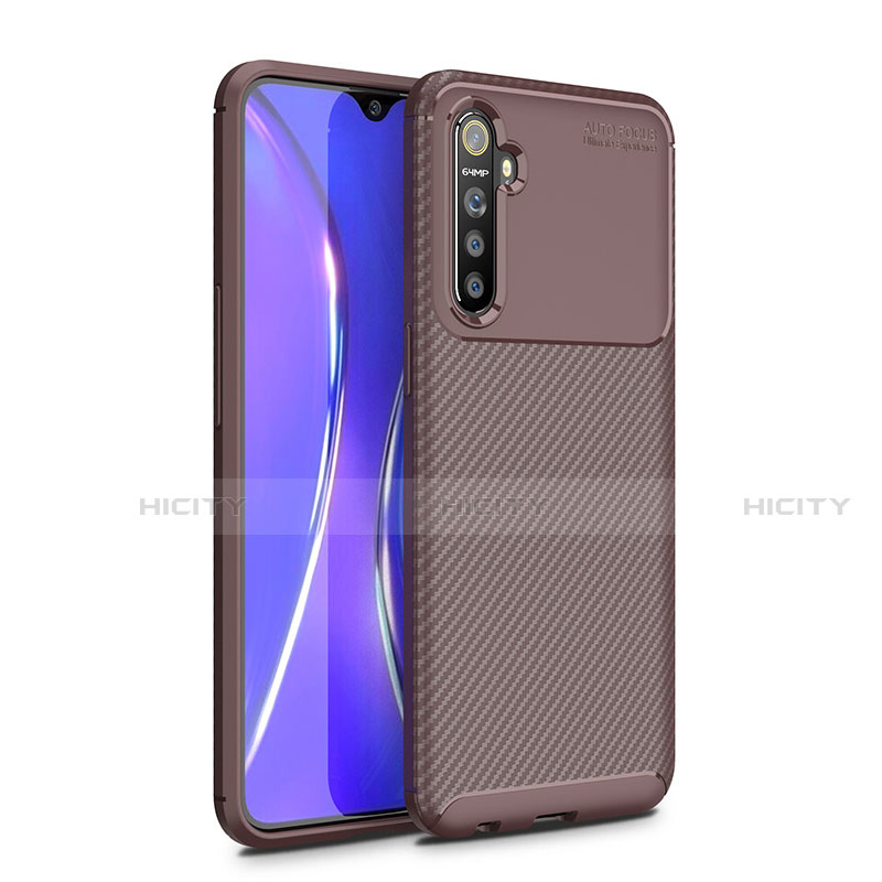 Funda Silicona Carcasa Goma Twill para Oppo K5 Marron