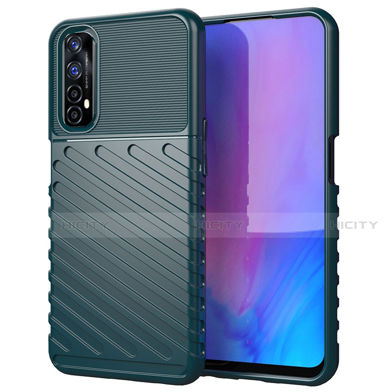 Funda Silicona Carcasa Goma Twill para Realme Narzo 20 Pro Verde Noche