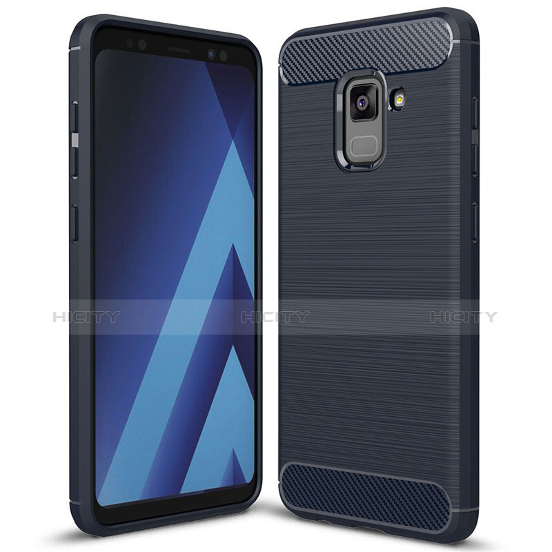 Funda Silicona Carcasa Goma Twill para Samsung Galaxy A5 (2018) A530F Azul