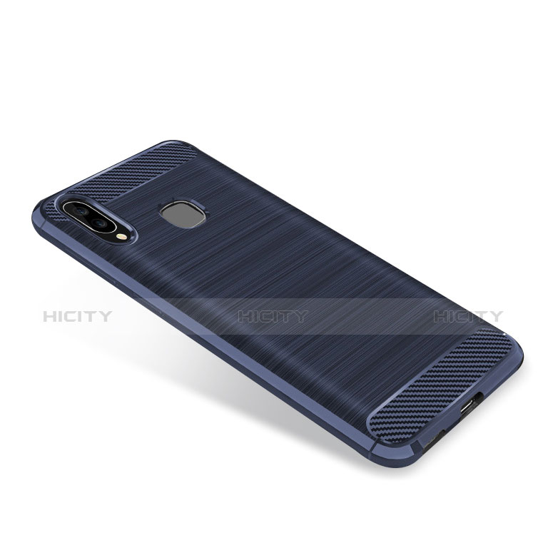 Funda Silicona Carcasa Goma Twill para Samsung Galaxy A8 Star Azul