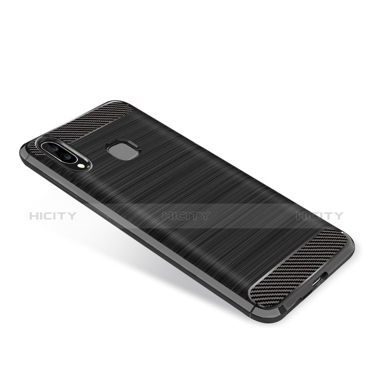 Funda Silicona Carcasa Goma Twill para Samsung Galaxy A8 Star Negro