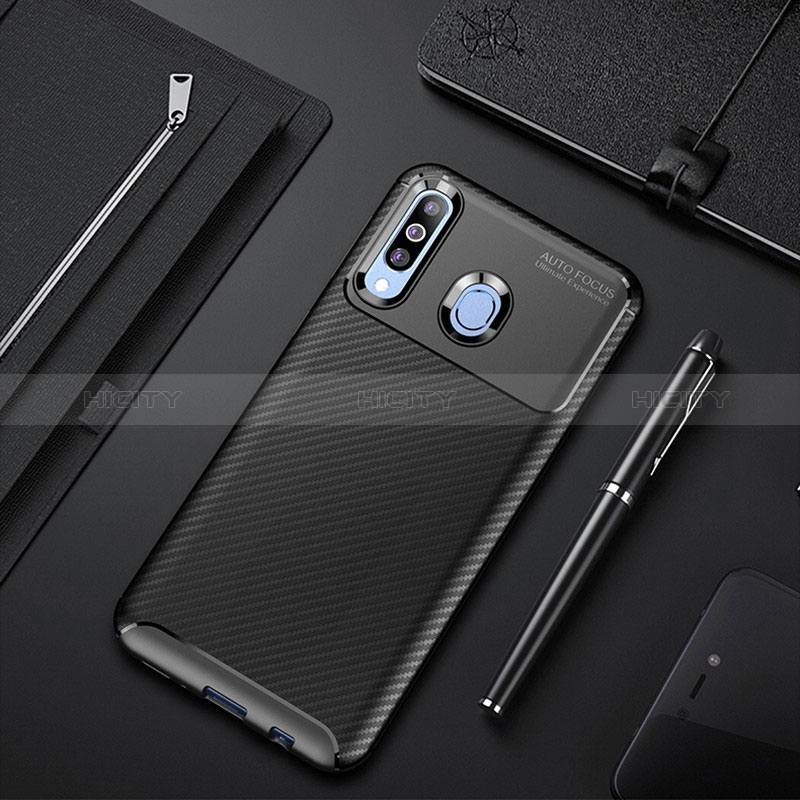 Funda Silicona Carcasa Goma Twill para Samsung Galaxy M40 Negro