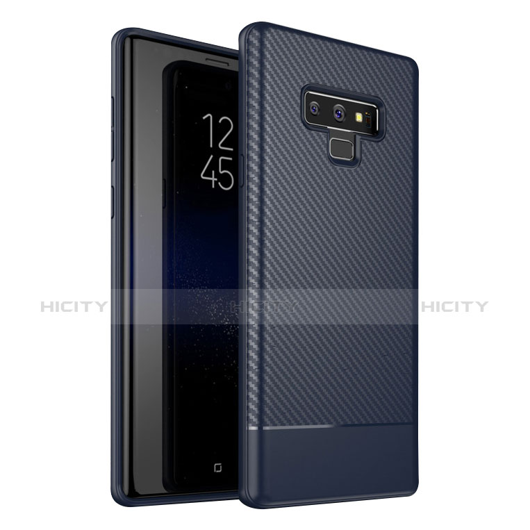 Funda Silicona Carcasa Goma Twill para Samsung Galaxy Note 9 Azul