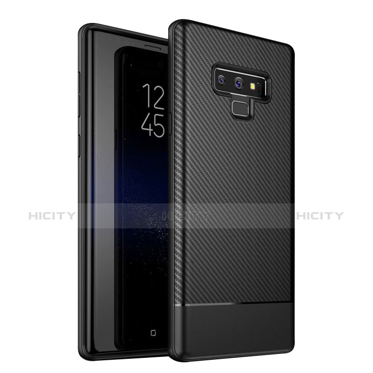 Funda Silicona Carcasa Goma Twill para Samsung Galaxy Note 9 Negro