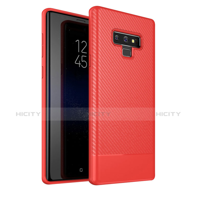 Funda Silicona Carcasa Goma Twill para Samsung Galaxy Note 9 Rojo