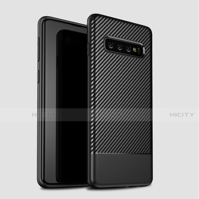 Funda Silicona Carcasa Goma Twill para Samsung Galaxy S10 5G Negro