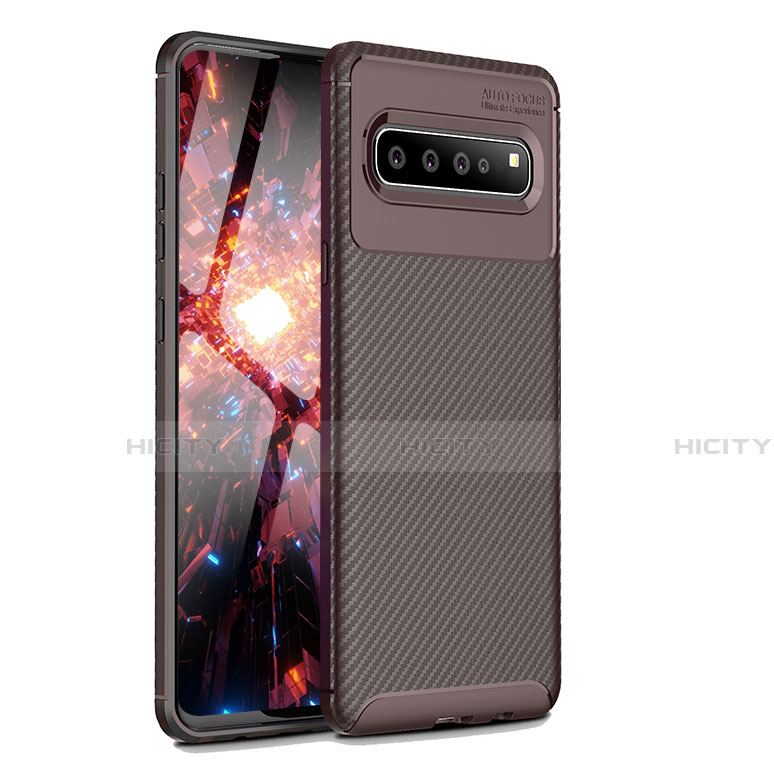 Funda Silicona Carcasa Goma Twill para Samsung Galaxy S10 5G SM-G977B Marron