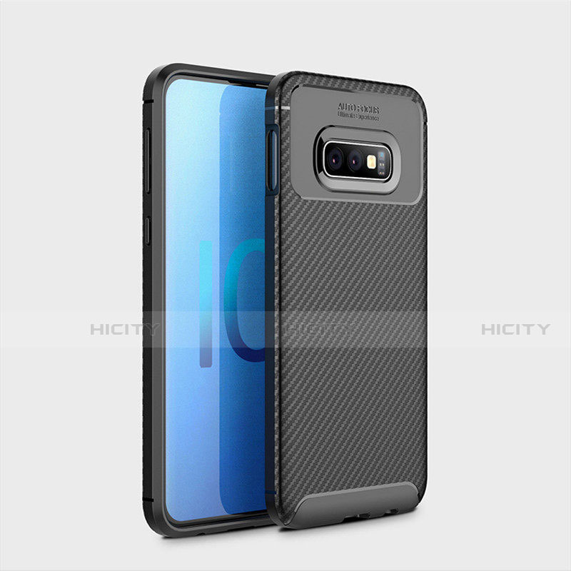 Funda Silicona Carcasa Goma Twill para Samsung Galaxy S10e Negro