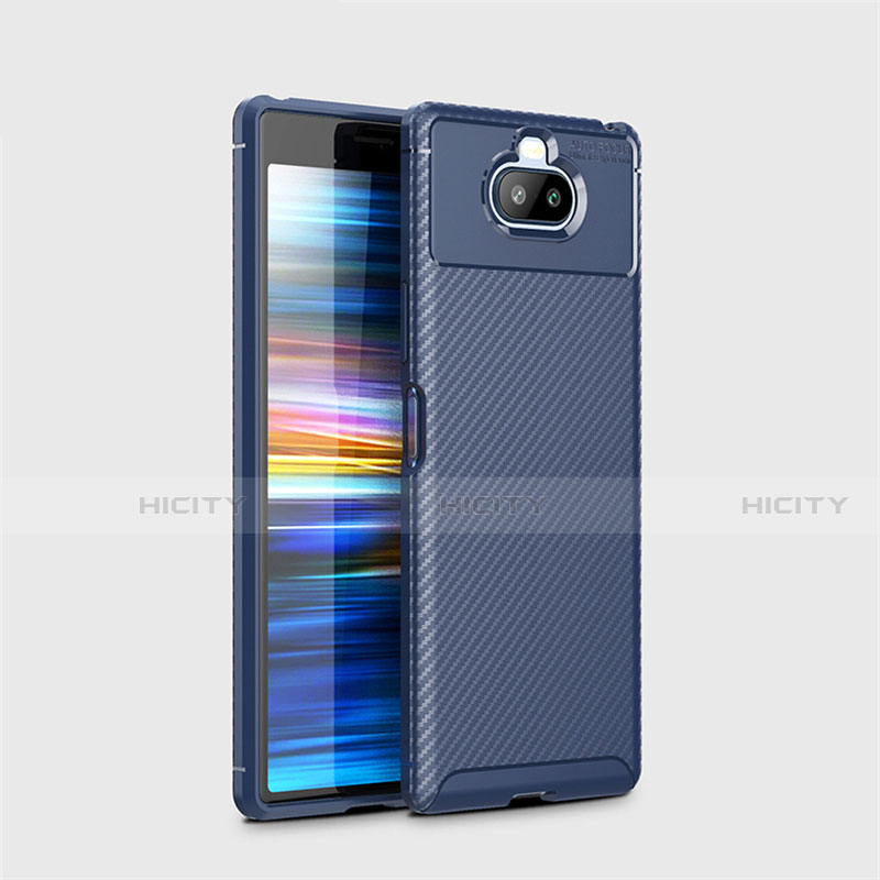 Funda Silicona Carcasa Goma Twill para Sony Xperia 8 Azul