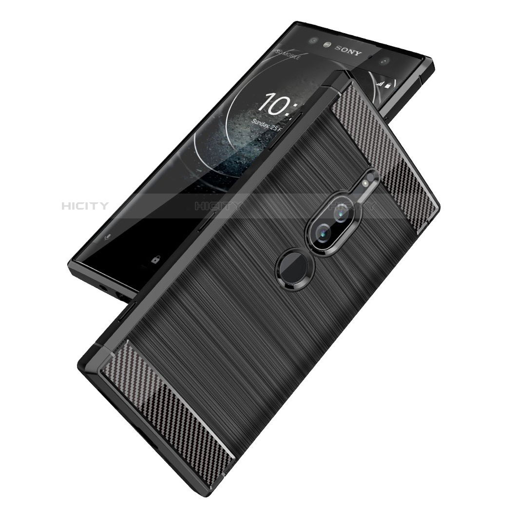 Funda Silicona Carcasa Goma Twill para Sony Xperia XZ2 Premium Negro