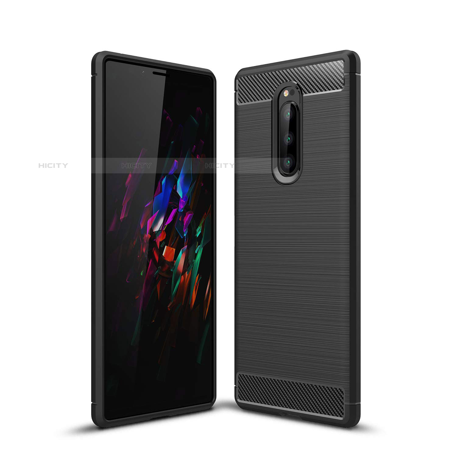 Funda Silicona Carcasa Goma Twill para Sony Xperia XZ4 Negro