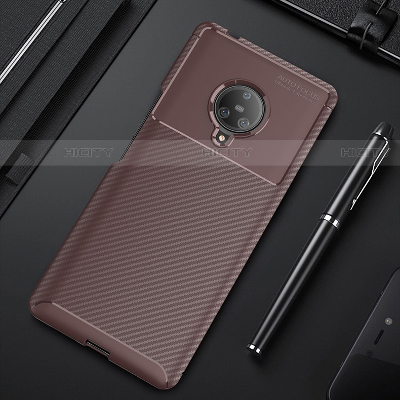 Funda Silicona Carcasa Goma Twill para Vivo Nex 3 Marron