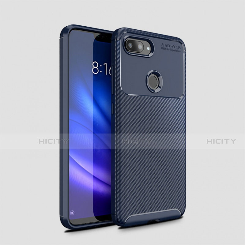 Funda Silicona Carcasa Goma Twill para Xiaomi Mi 8 Lite Azul