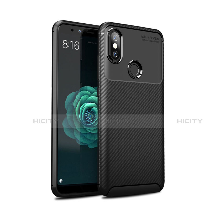 Funda Silicona Carcasa Goma Twill para Xiaomi Mi A2 Negro