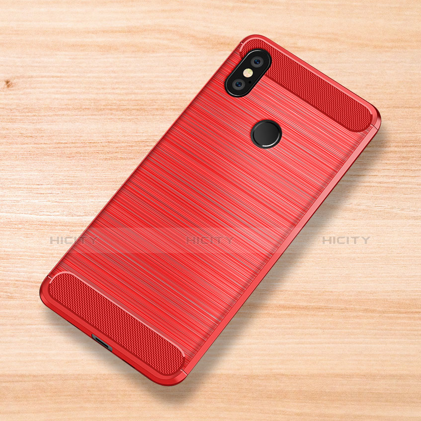 Funda Silicona Carcasa Goma Twill para Xiaomi Mi Mix 3 Rojo