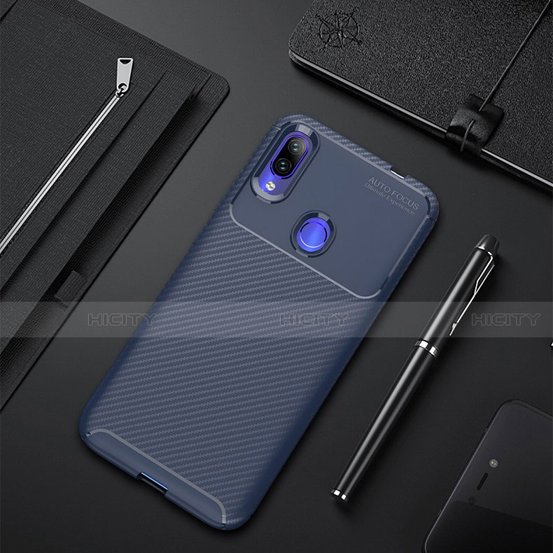 Funda Silicona Carcasa Goma Twill para Xiaomi Redmi 7 Azul