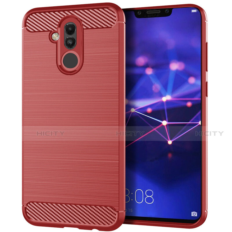 Funda Silicona Carcasa Goma Twill S01 para Huawei Mate 20 Lite Rojo
