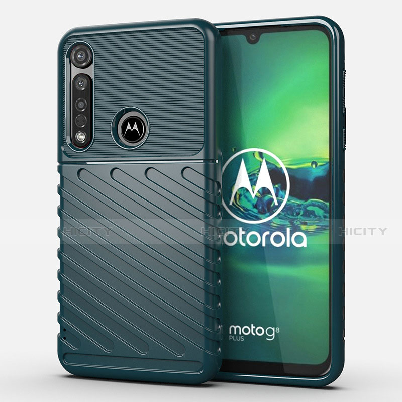 Funda Silicona Carcasa Goma Twill S01 para Motorola Moto G8 Plus Verde