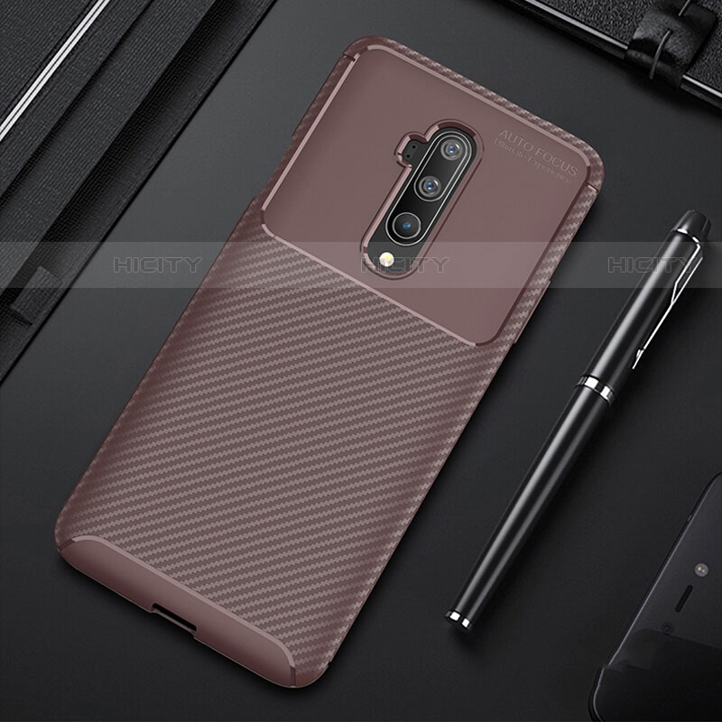 Funda Silicona Carcasa Goma Twill S01 para OnePlus 7T Pro Marron