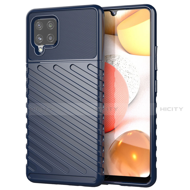 Funda Silicona Carcasa Goma Twill S01 para Samsung Galaxy A42 5G Azul