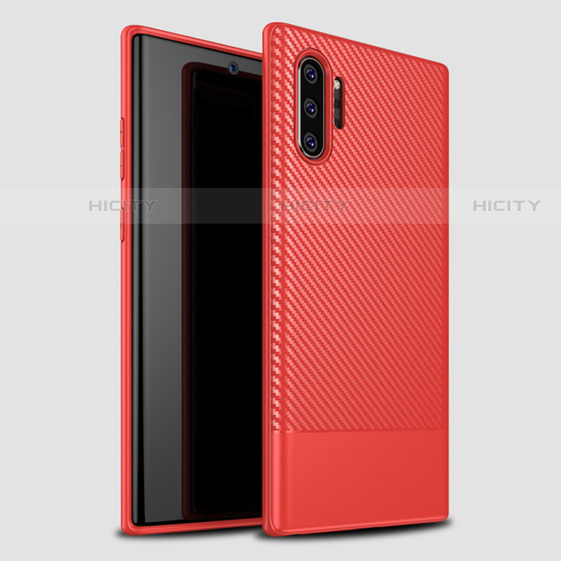 Funda Silicona Carcasa Goma Twill S01 para Samsung Galaxy Note 10 Plus Rojo