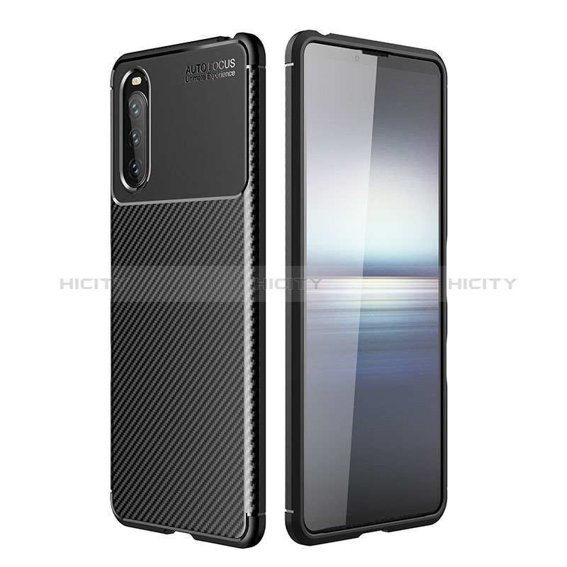 Funda Silicona Carcasa Goma Twill S01 para Sony Xperia 10 III Lite Negro