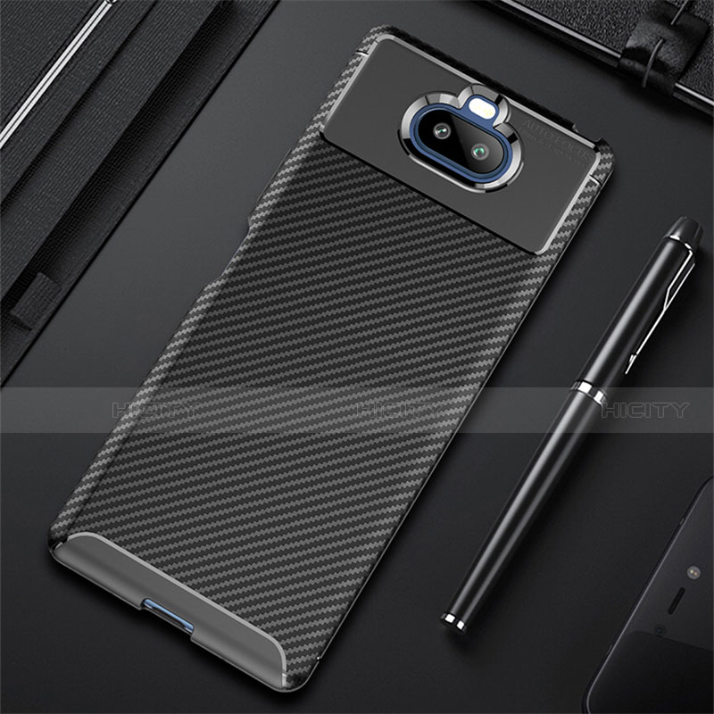 Funda Silicona Carcasa Goma Twill S01 para Sony Xperia 8 Lite Negro