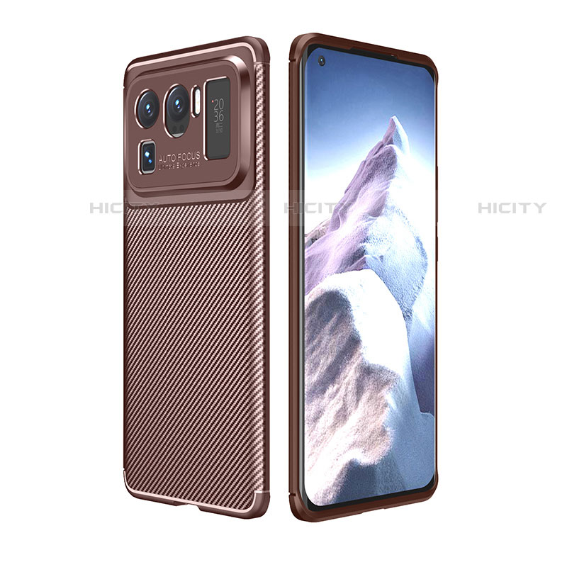 Funda Silicona Carcasa Goma Twill S01 para Xiaomi Mi 11 Ultra 5G Marron