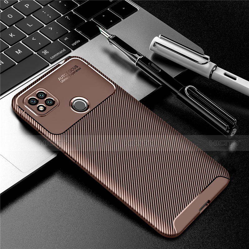 Funda Silicona Carcasa Goma Twill S01 para Xiaomi Redmi 9 India Marron