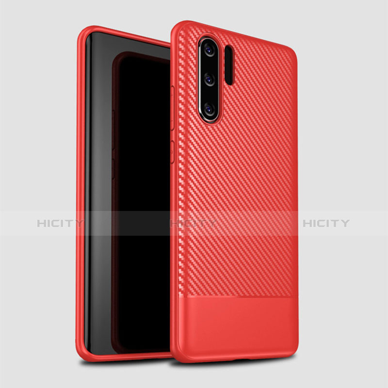 Funda Silicona Carcasa Goma Twill S04 para Huawei P30 Pro Rojo