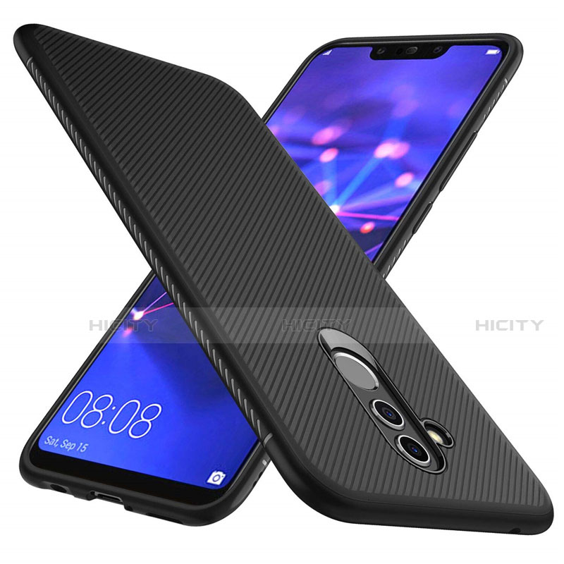 Funda Silicona Carcasa Goma Twill S05 para Huawei Mate 20 Lite Negro