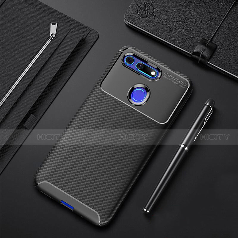 Funda Silicona Carcasa Goma Twill Y01 para Huawei Honor V20 Negro