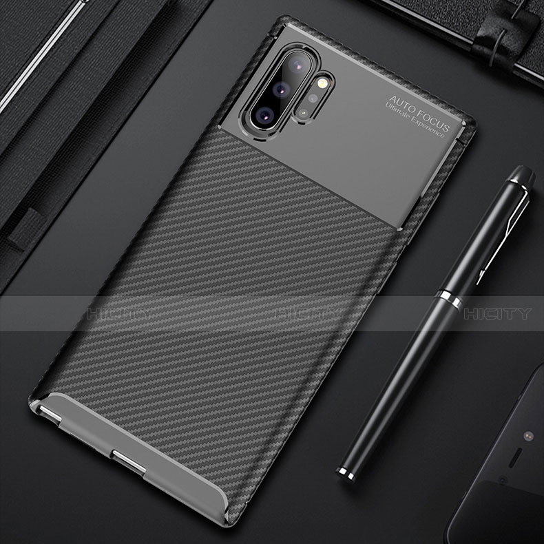 Funda Silicona Carcasa Goma Twill Y01 para Samsung Galaxy Note 10 Plus 5G Negro