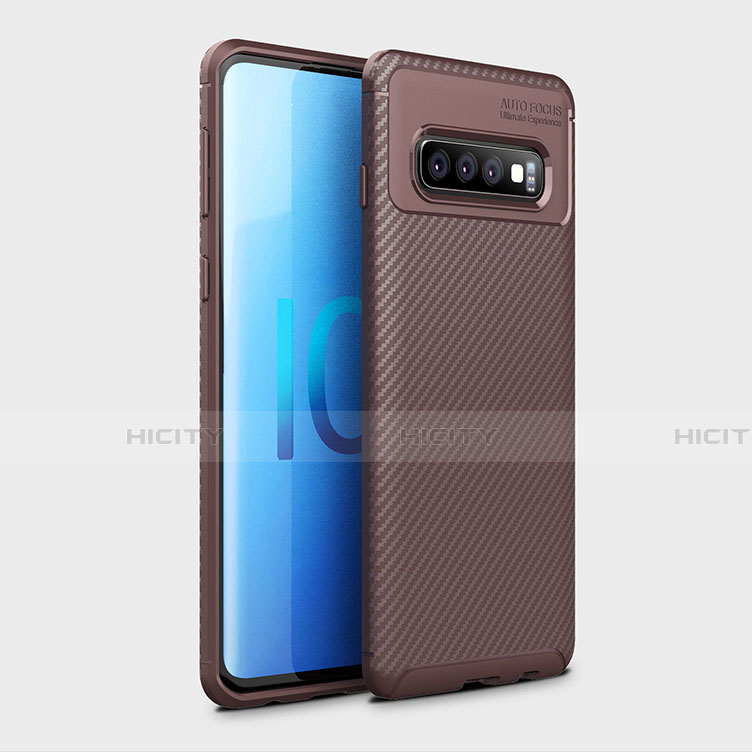 Funda Silicona Carcasa Goma Twill Y01 para Samsung Galaxy S10 5G Marron