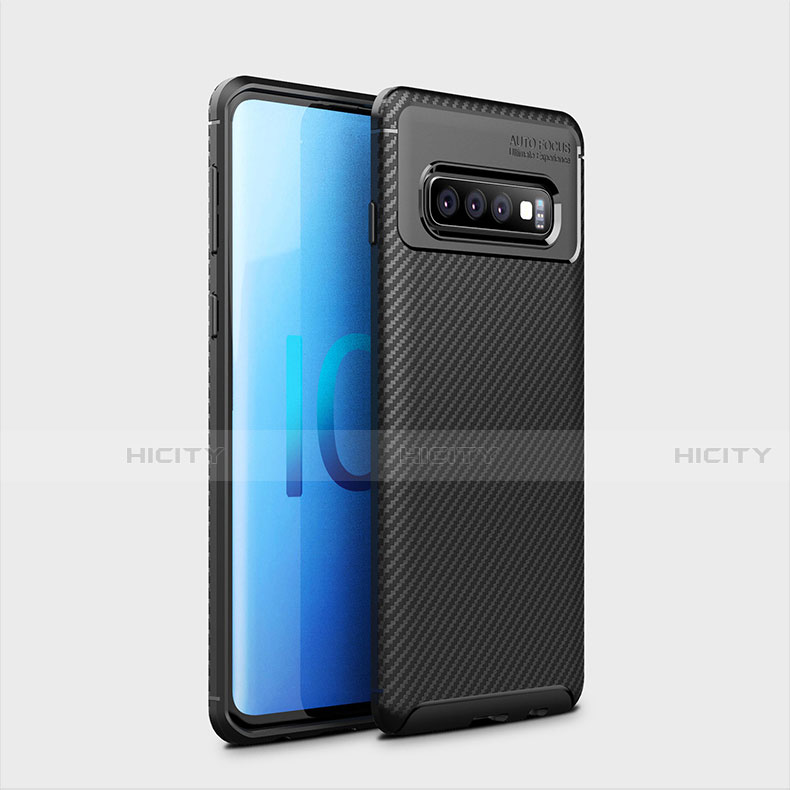 Funda Silicona Carcasa Goma Twill Y01 para Samsung Galaxy S10 Negro