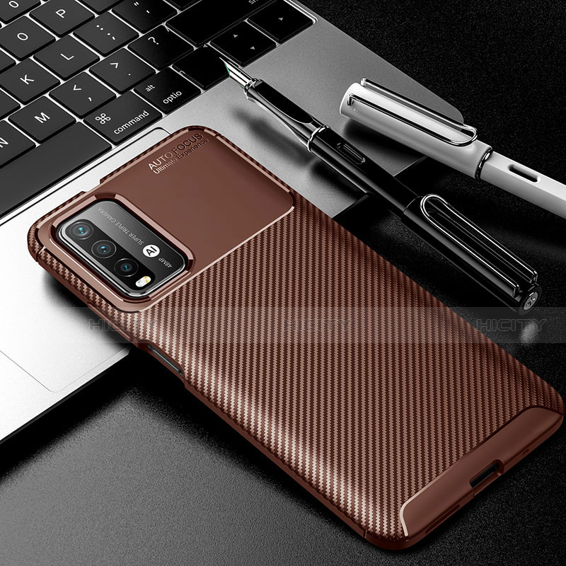 Funda Silicona Carcasa Goma Twill Y01 para Xiaomi Poco M3 Marron