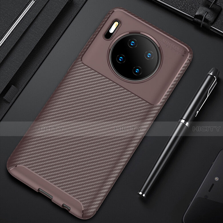 Funda Silicona Carcasa Goma Twill Y02 para Huawei Mate 30 5G Marron