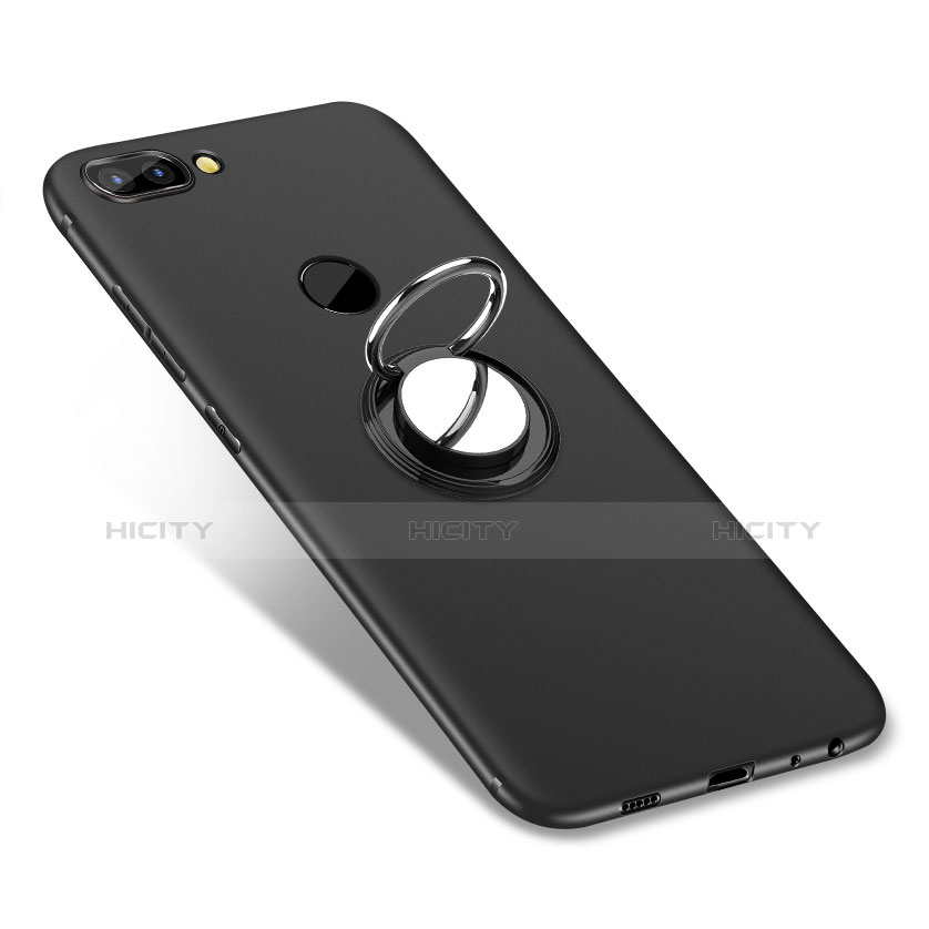 Funda Silicona Carcasa Ultrafina Goma con Anillo de dedo Soporte para Huawei Enjoy 7S