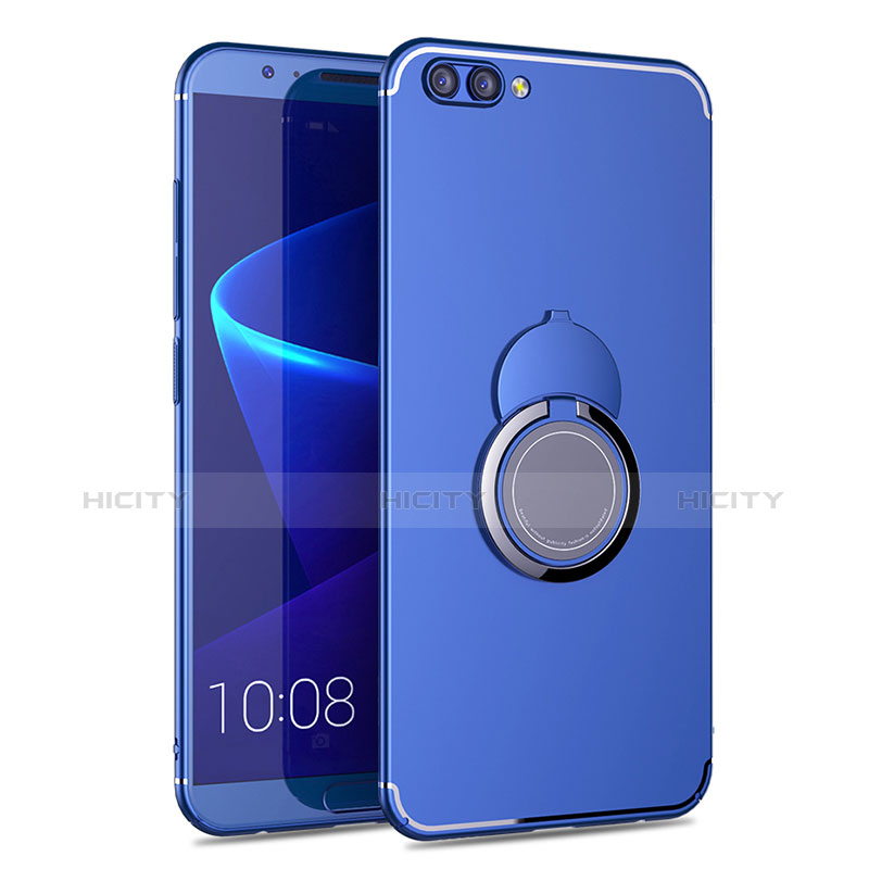 Funda Silicona Carcasa Ultrafina Goma con Anillo de dedo Soporte para Huawei Honor V10