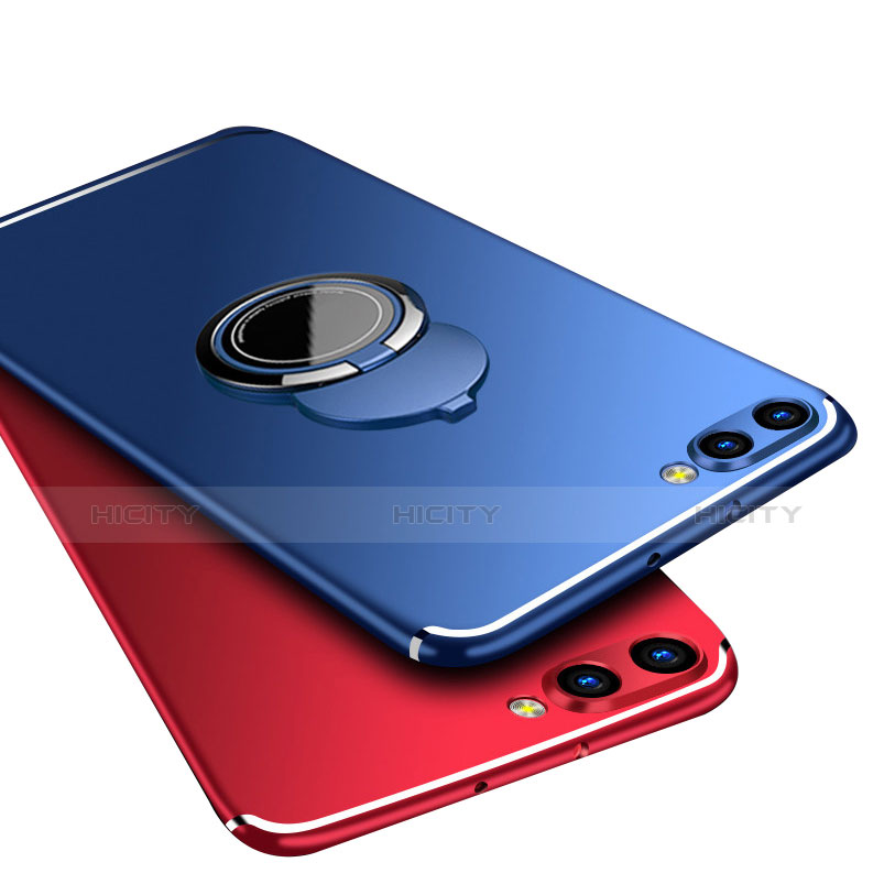 Funda Silicona Carcasa Ultrafina Goma con Anillo de dedo Soporte para Huawei Honor View 10