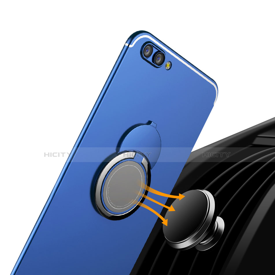 Funda Silicona Carcasa Ultrafina Goma con Anillo de dedo Soporte para Huawei Honor View 10