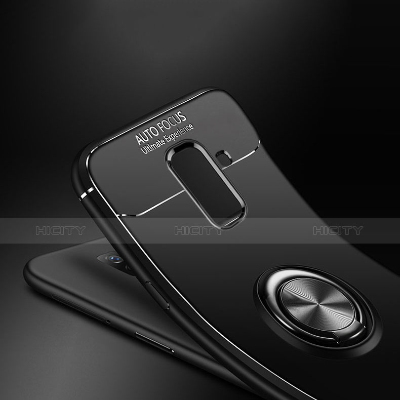 Funda Silicona Carcasa Ultrafina Goma con Anillo de dedo Soporte para Samsung Galaxy A6 Plus