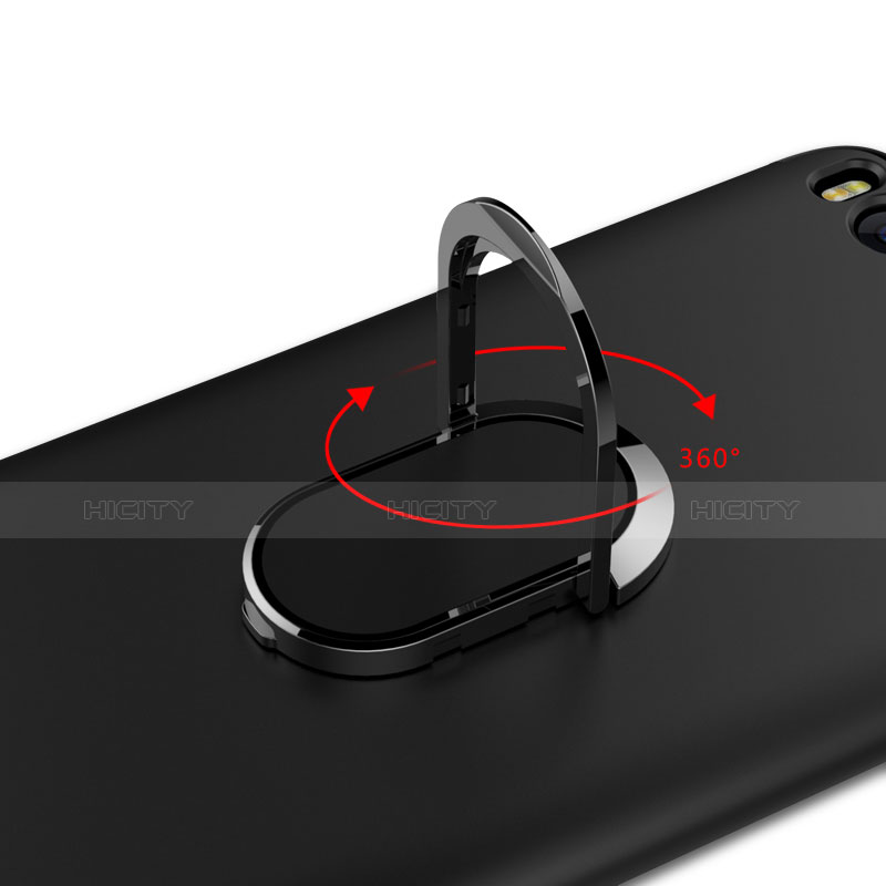 Funda Silicona Carcasa Ultrafina Goma con Anillo de dedo Soporte para Xiaomi Mi 6