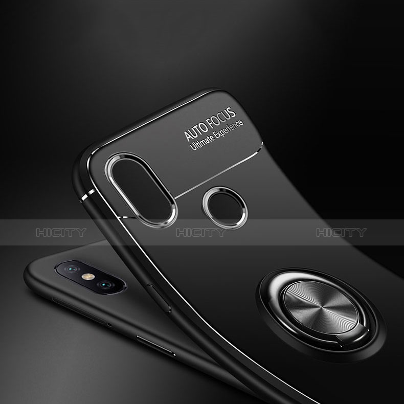 Funda Silicona Carcasa Ultrafina Goma con Anillo de dedo Soporte para Xiaomi Mi 6X
