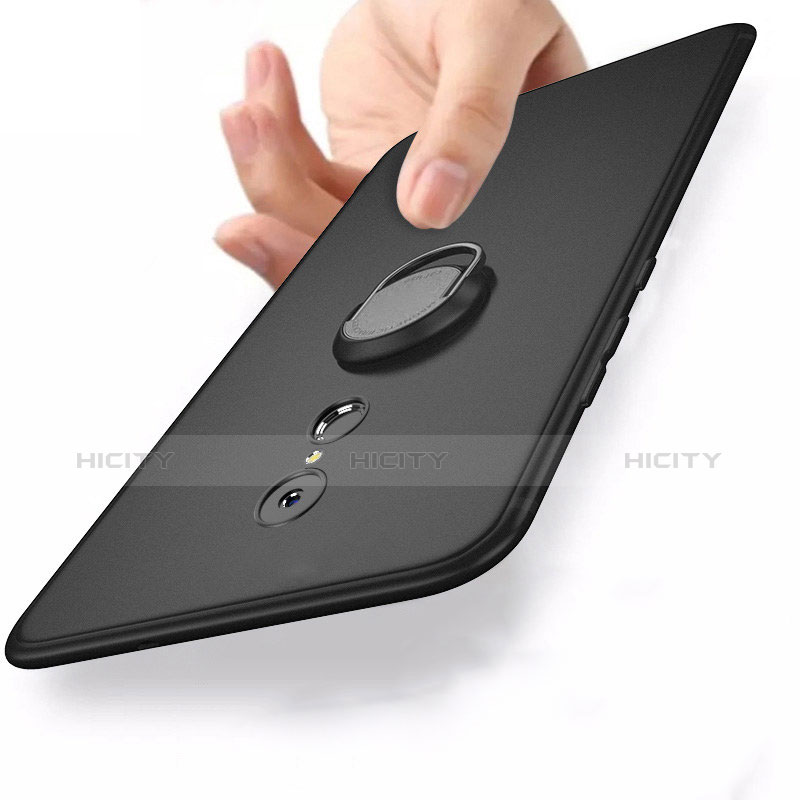 Funda Silicona Carcasa Ultrafina Goma con Anillo de dedo Soporte para Xiaomi Redmi 5