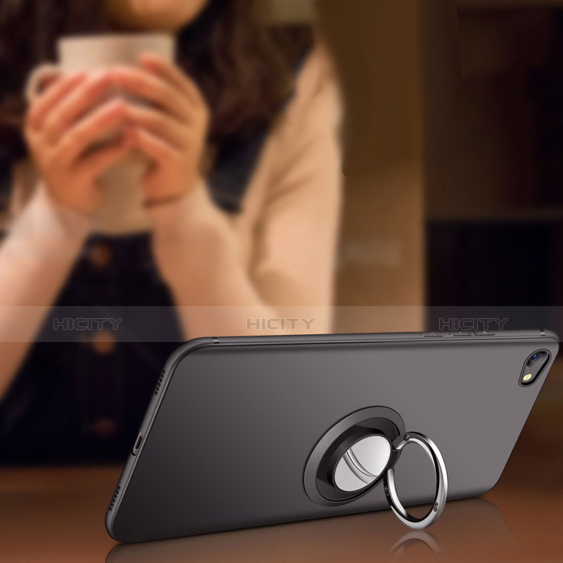 Funda Silicona Carcasa Ultrafina Goma con Anillo de dedo Soporte para Xiaomi Redmi Note 5A Standard Edition