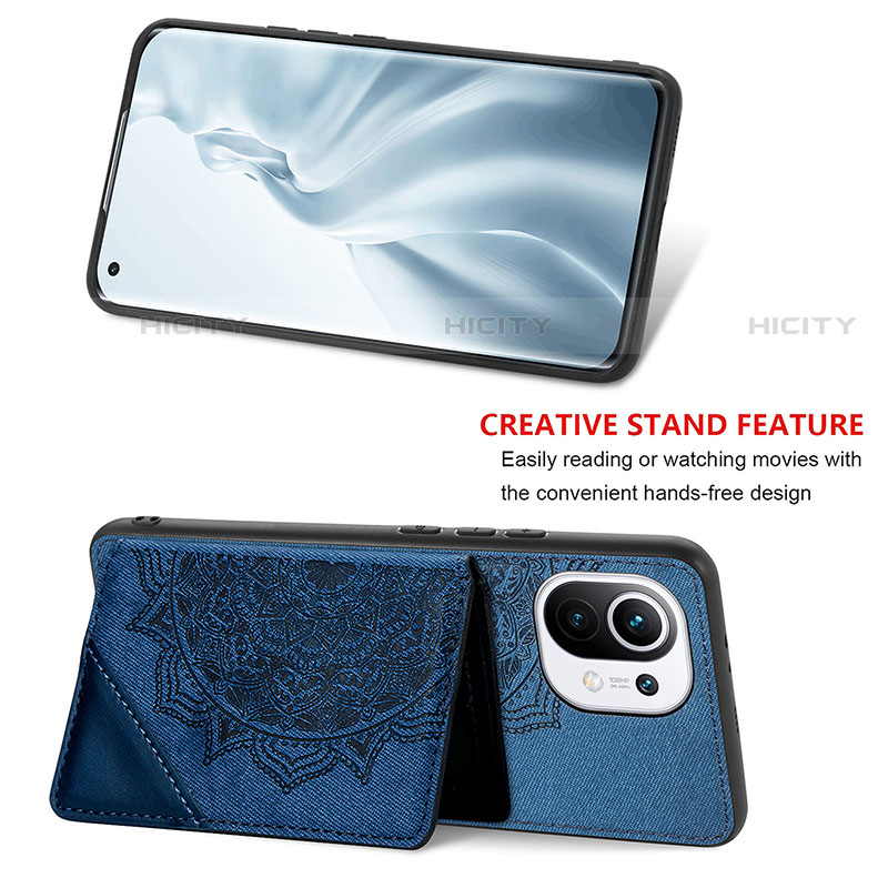 Funda Silicona Carcasa Ultrafina Goma con Magnetico A06 para Xiaomi Mi 11 Lite 4G