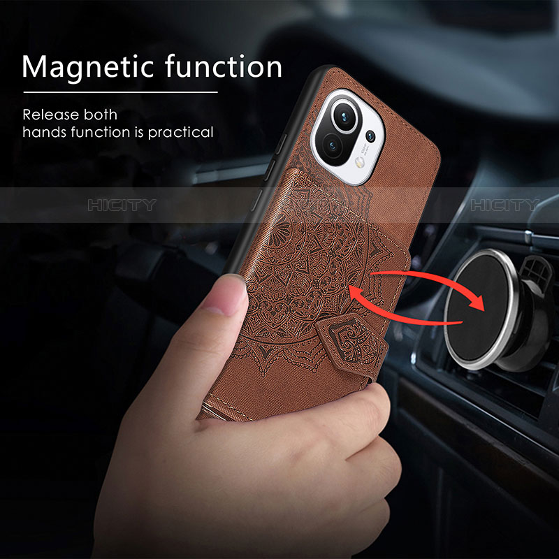 Funda Silicona Carcasa Ultrafina Goma con Magnetico A09 para Xiaomi Mi 11 5G