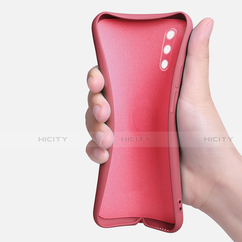 Funda Silicona Carcasa Ultrafina Goma con Magnetico Anillo de dedo Soporte A01 para Huawei Enjoy 10e